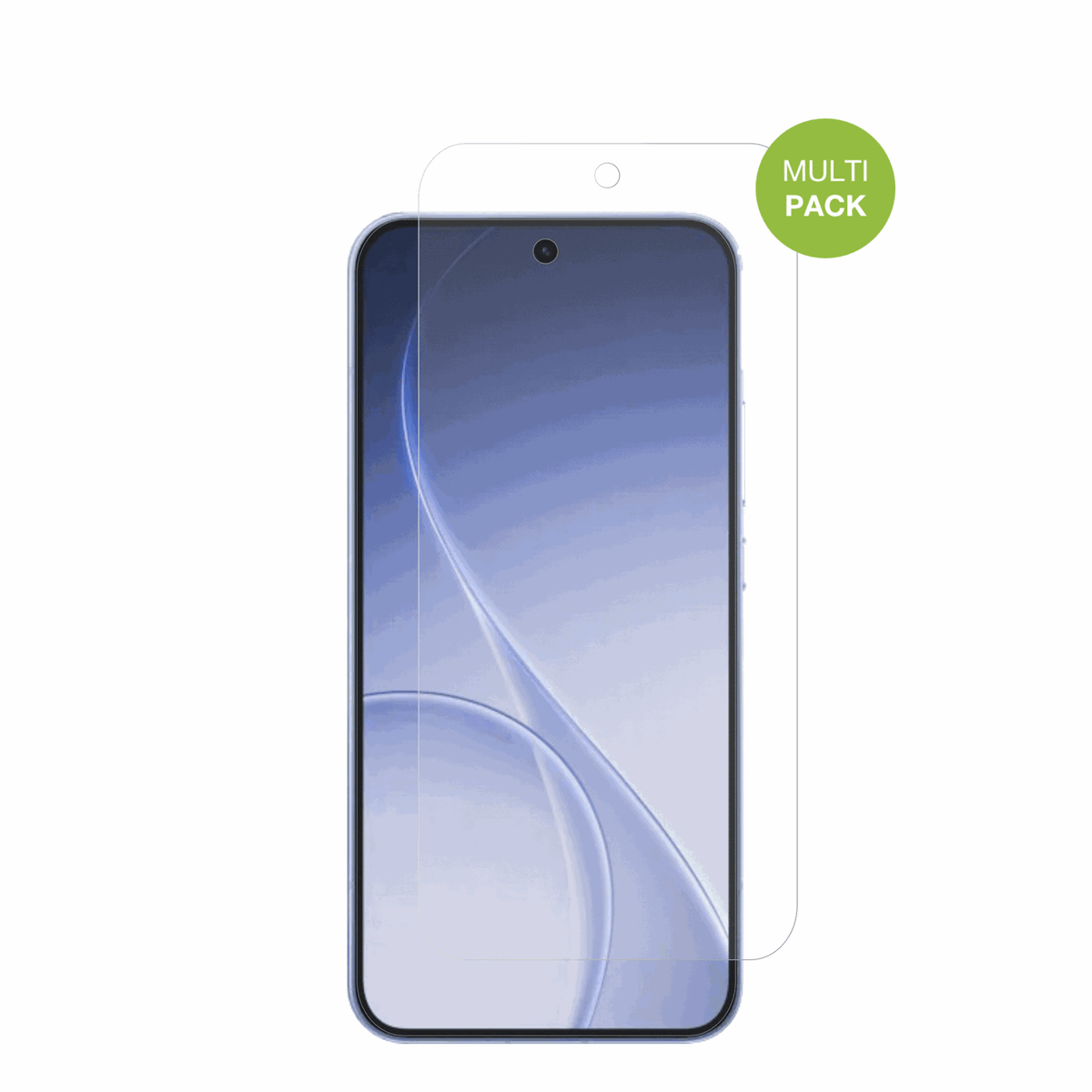 OppoReno15c mit aufgebrachter dipos Displayschutzfolie, die lästige Fingerabdrücke minimiert