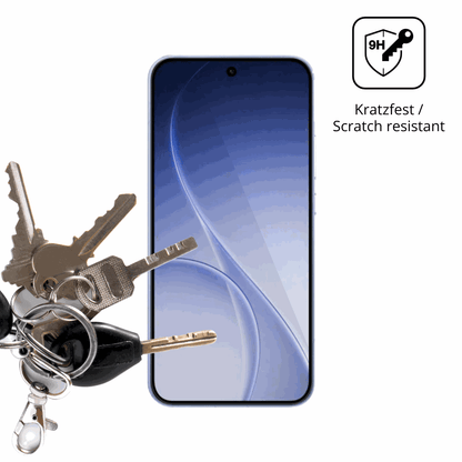 dipos Displayschutz für Oppo Reno15c, transparente Oberfläche, perfekte Passform auch für die Rundungen