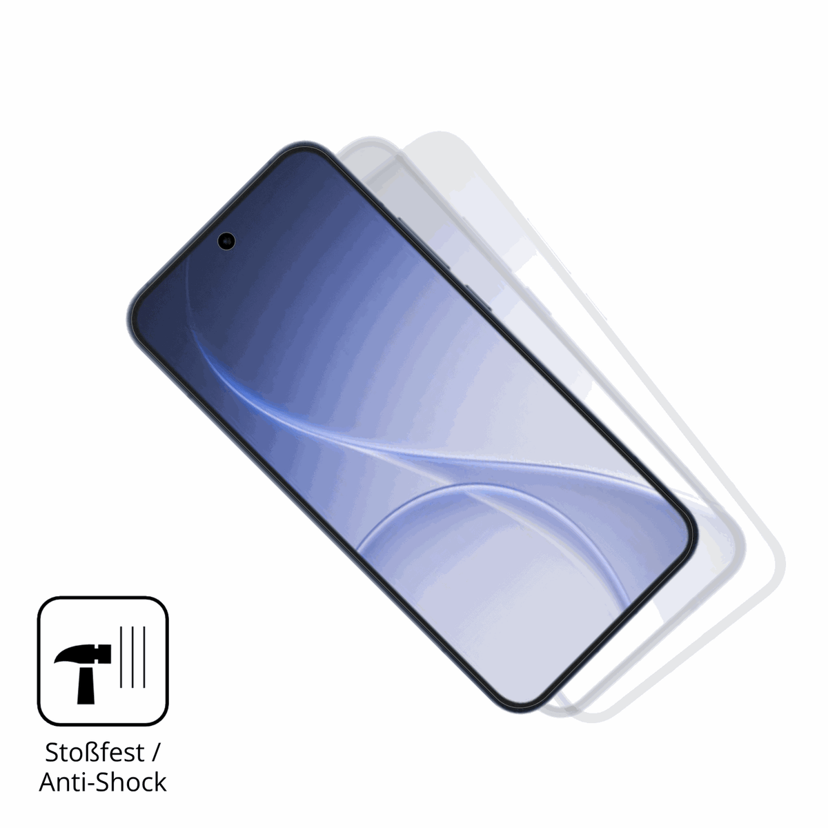 Schutz gegen Kratzer auf dem Oppo Reno 15 Pro Max Glas durch Schlüssel, Stöße gegen die Tischkante oder Stürze