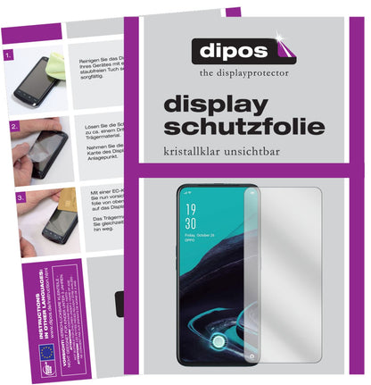 5x Schutzfolie klar für Oppo Reno2 F Display-Schutzfolie