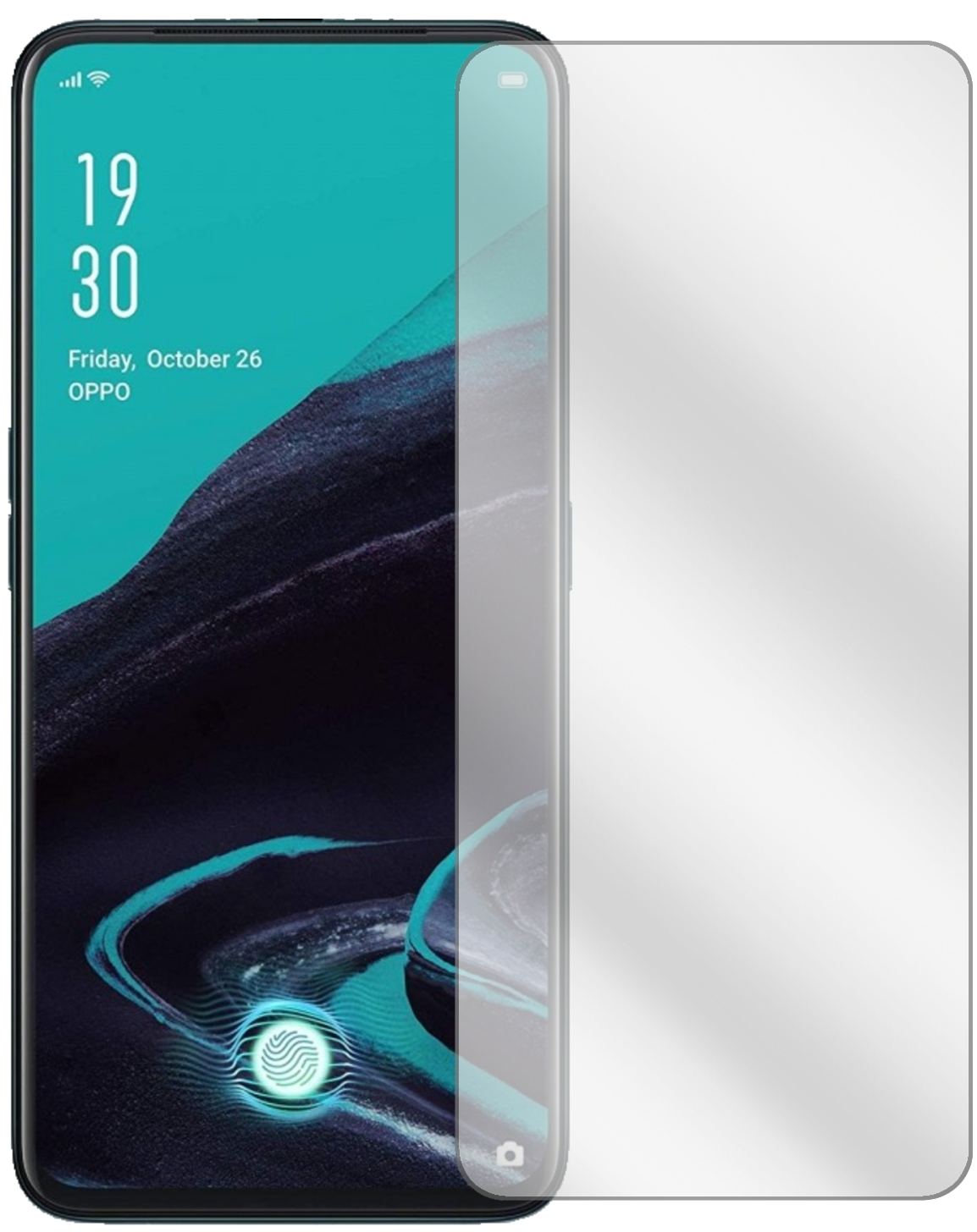 5x Schutzfolie klar für Oppo Reno2 F Display-Schutzfolie