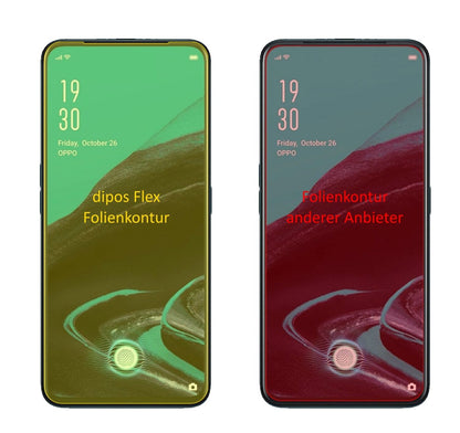 3x 3D Full Cover Schutzfolie für Oppo Reno2 Z