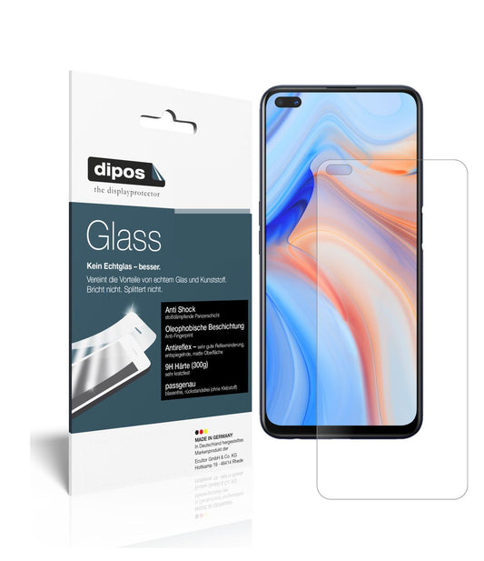 Matte Displayschutzfolie von dipos passend für Oppo Reno4 Z 5G, 9H kratzfest und blasenfrei montiert