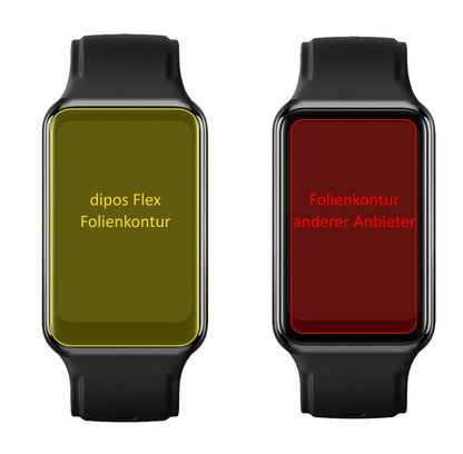 3x 3D Full Cover Schutzfolie für Oppo Watch Free