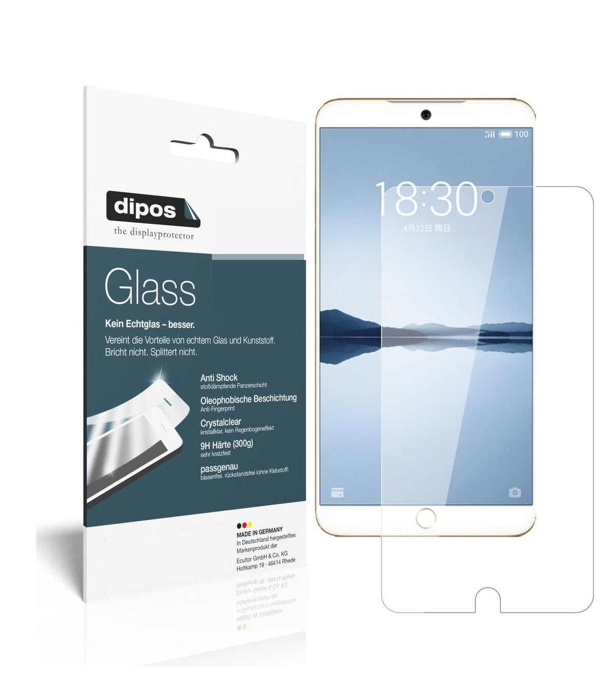 1x 9H Schutzfolie für Meizu 15 Plus Panzerfolie