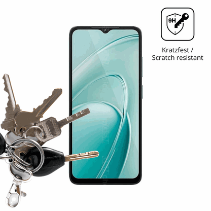 dipos Displayschutz f�r Oukitel C7, transparente Oberfl�che, perfekte Passform auch f�r die Rundungen