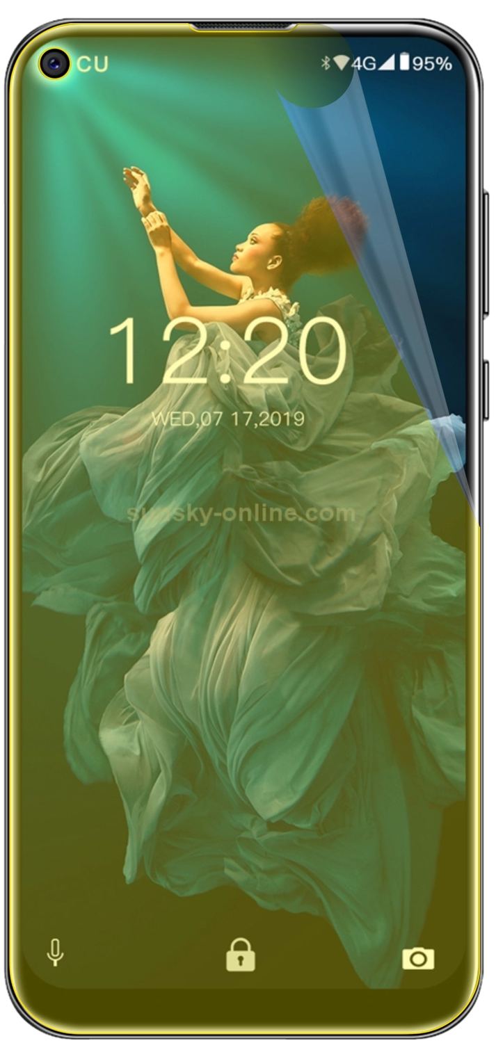 3x 3D Full Cover Schutzfolie für Oukitel C17 Pro