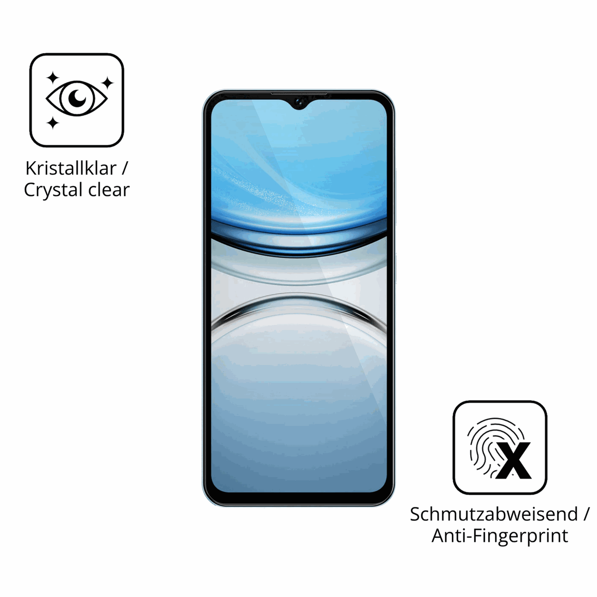 Flexible TPU-Folie passend zugeschnitten für Oukitel C2, vollständige Abdeckung