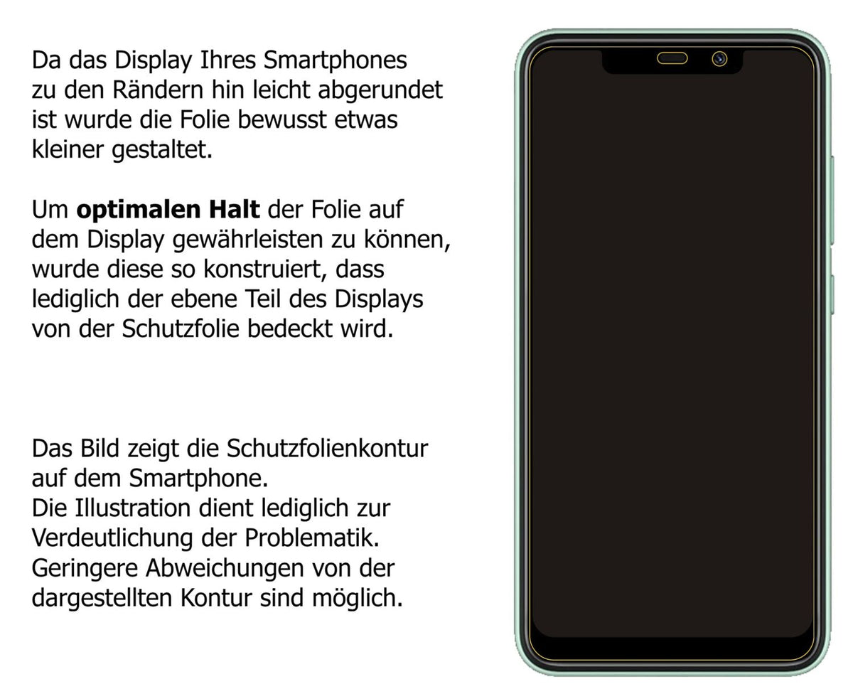 Dünne und klare Folie passend zugeschnitten für Oukitel C22