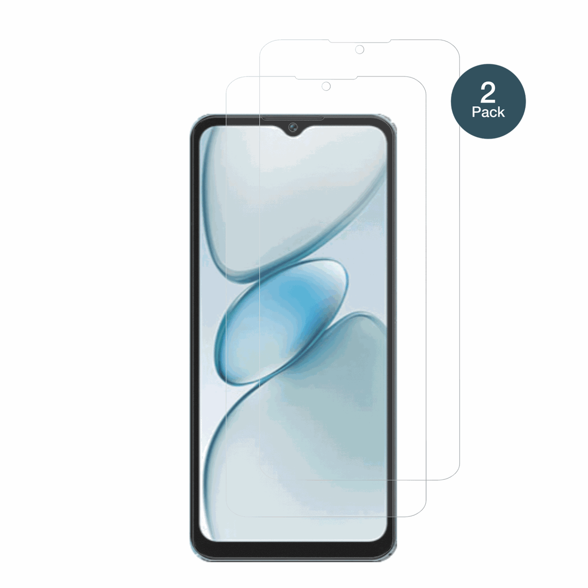 OukitelC5 mit aufgebrachter dipos Panzerfolie, die lästige Fingerabdrücke minimiert