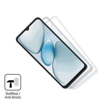 Schutz gegen Kratzer auf dem Oukitel C5 Glas durch Schlüssel, Stöße gegen die Tischkante oder Stürze