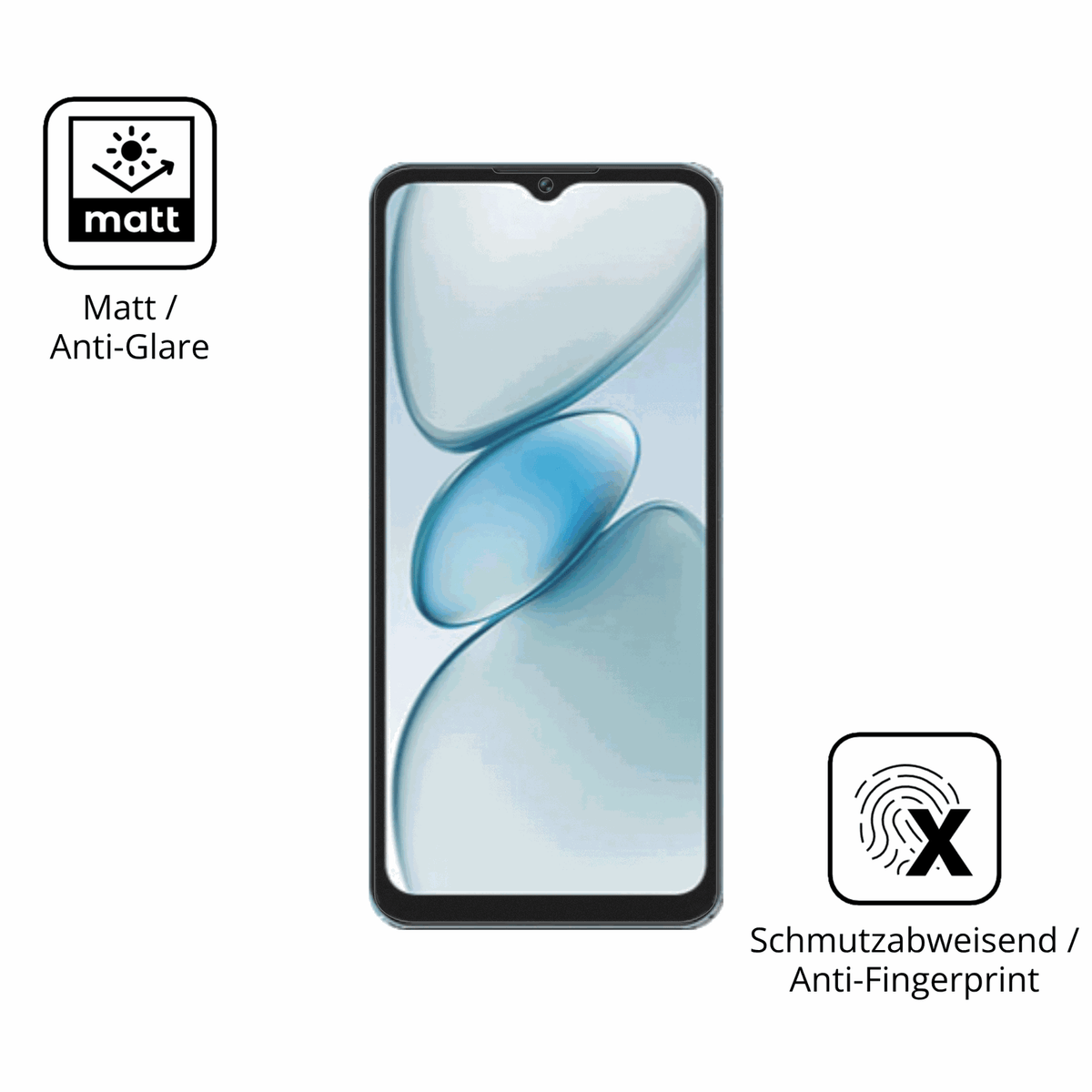 9H Hartbeschichtete, flexible Folie passend zugeschnitten für Oukitel C5