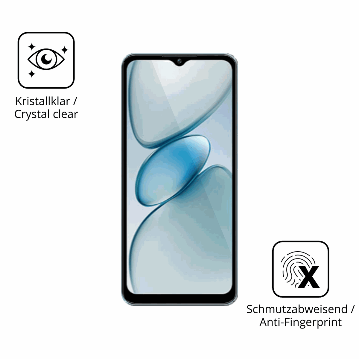 Flexible TPU-Folie passend zugeschnitten für Oukitel C5, vollständige Abdeckung