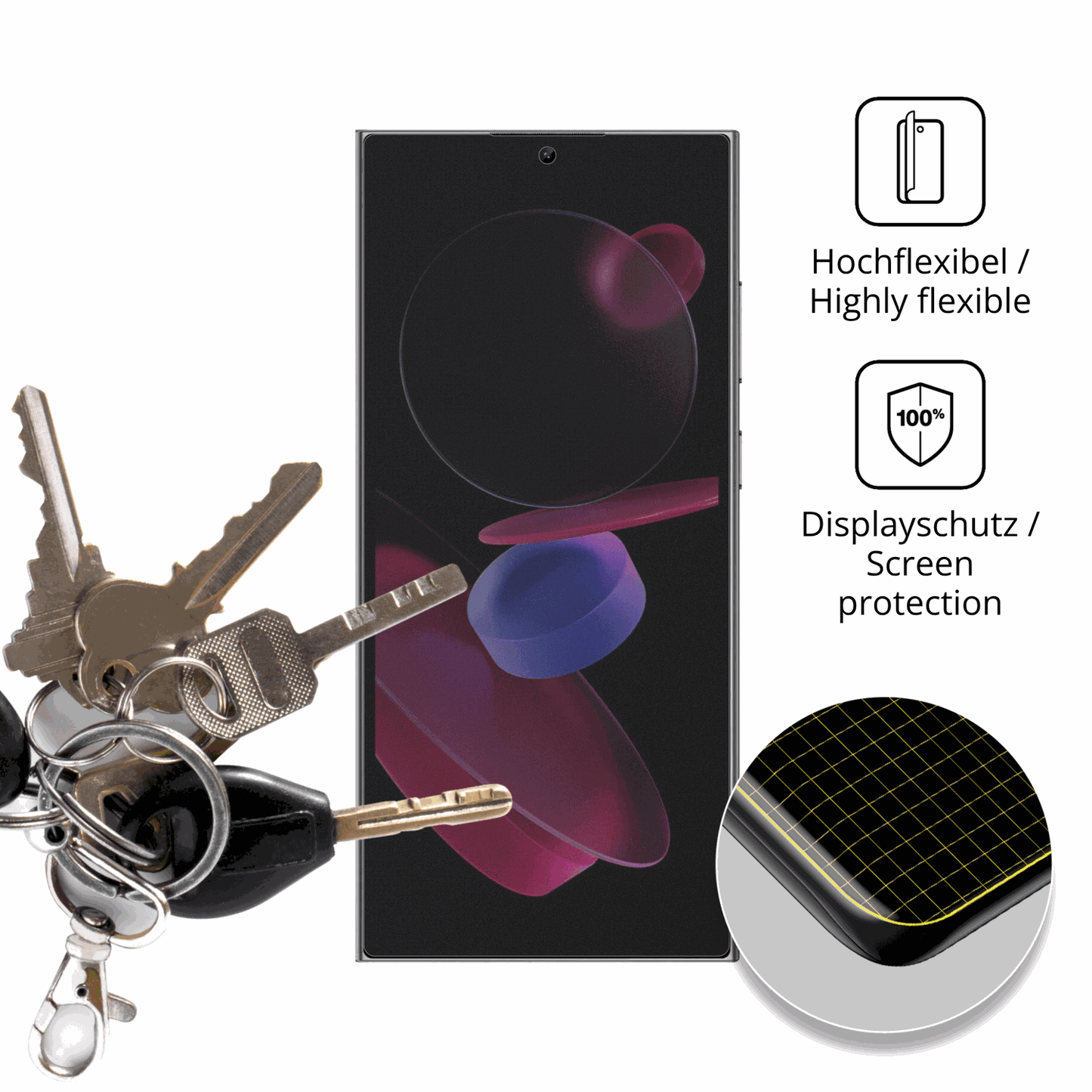 Full Cover Privacy Blickschutzfolie für Oukitel C62
