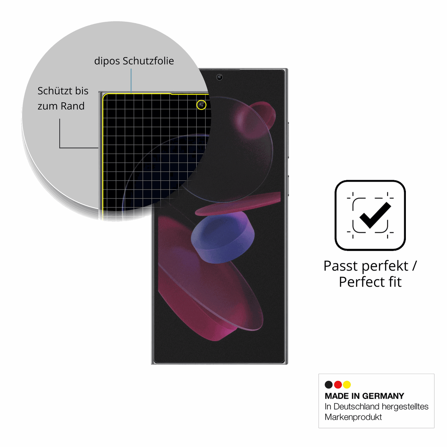 Full Cover Privacy Blickschutzfolie für Oukitel C62