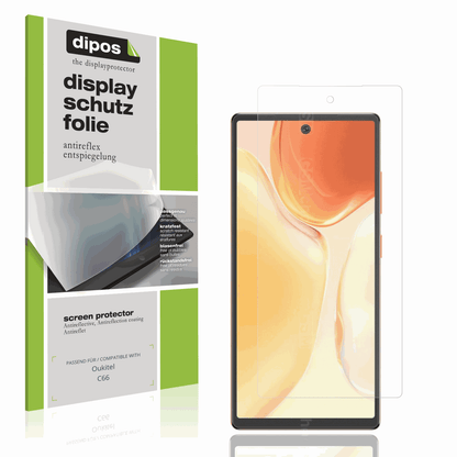 4x Schutzfolie matt für Oukitel C66 Display-Schutzfolie