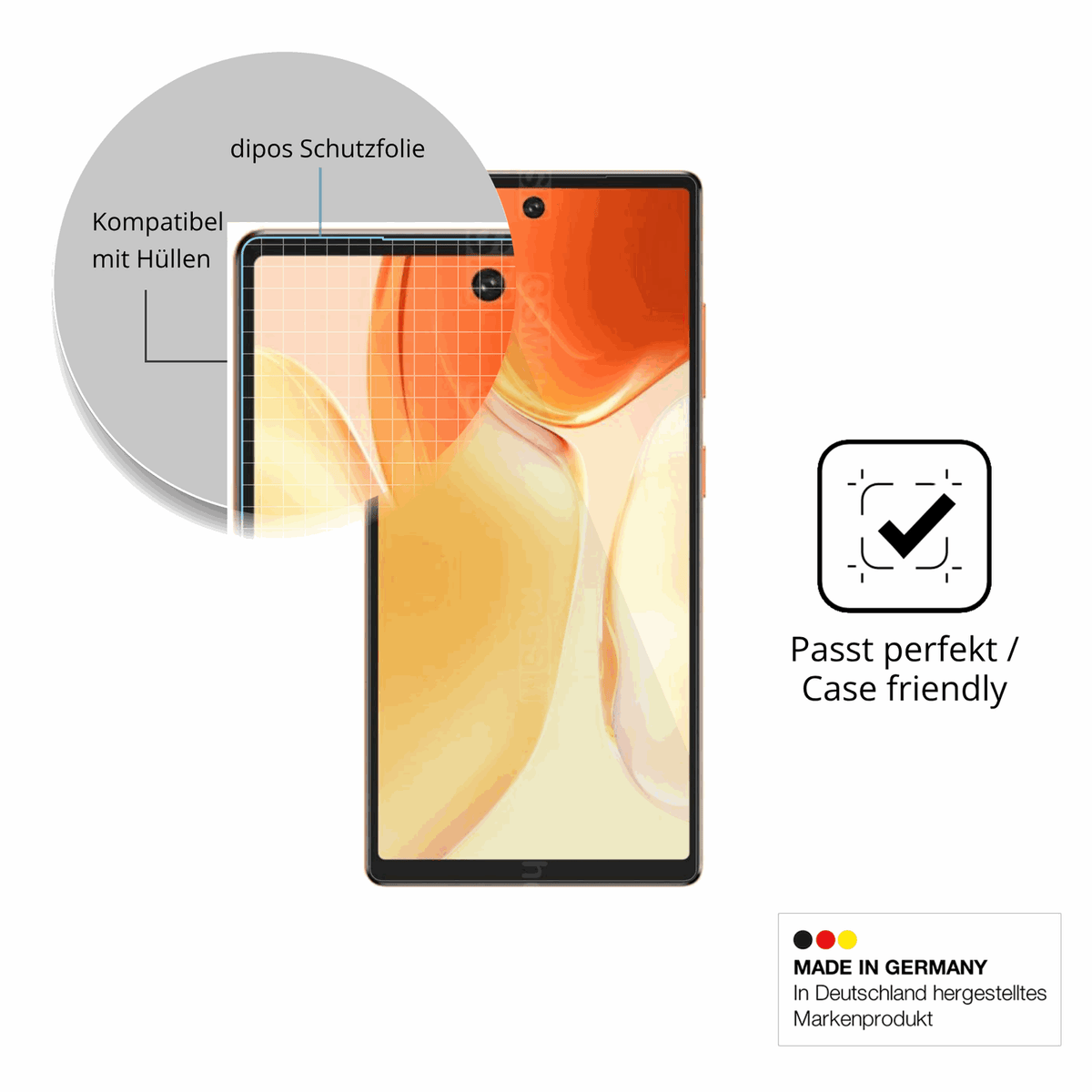 4x Schutzfolie klar für Oukitel C66 Display-Schutzfolie