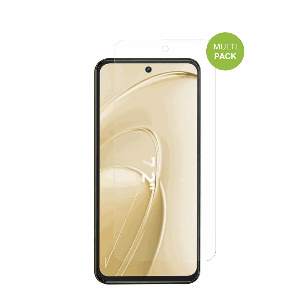 OukitelC68 Plus mit aufgebrachter dipos Displayschutzfolie, die lästige Fingerabdrücke minimiert