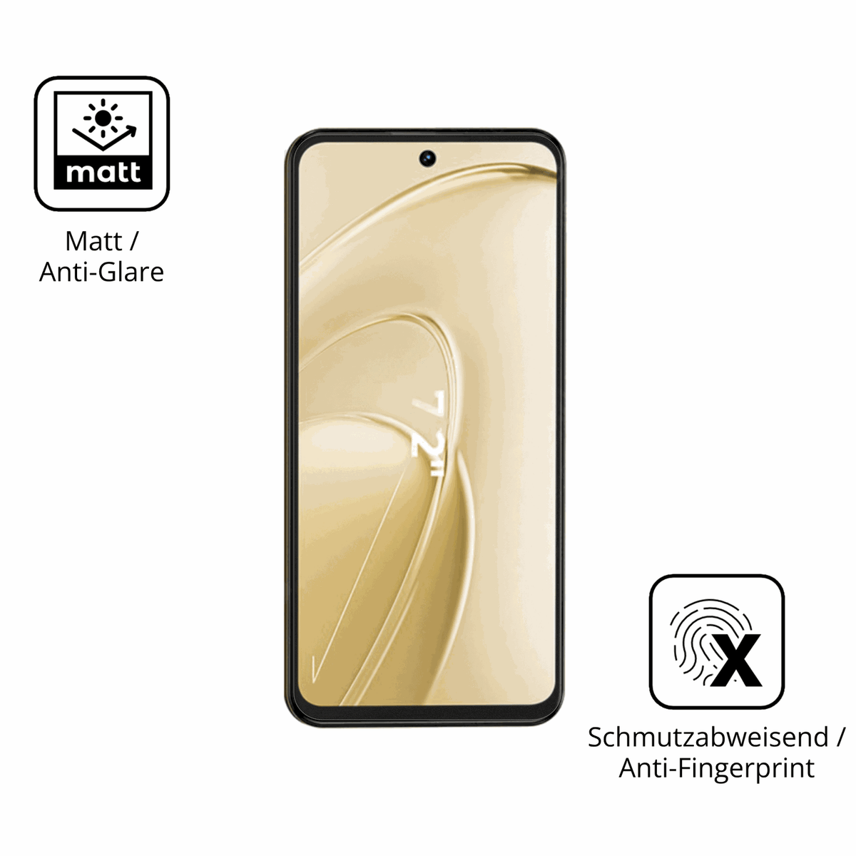 9H Hartbeschichtete, flexible Folie passend zugeschnitten für Oukitel C68 Plus