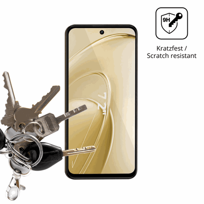 dipos Displayschutz für Oukitel C68 Plus, transparente Oberfläche, perfekte Passform auch für die Rundungen