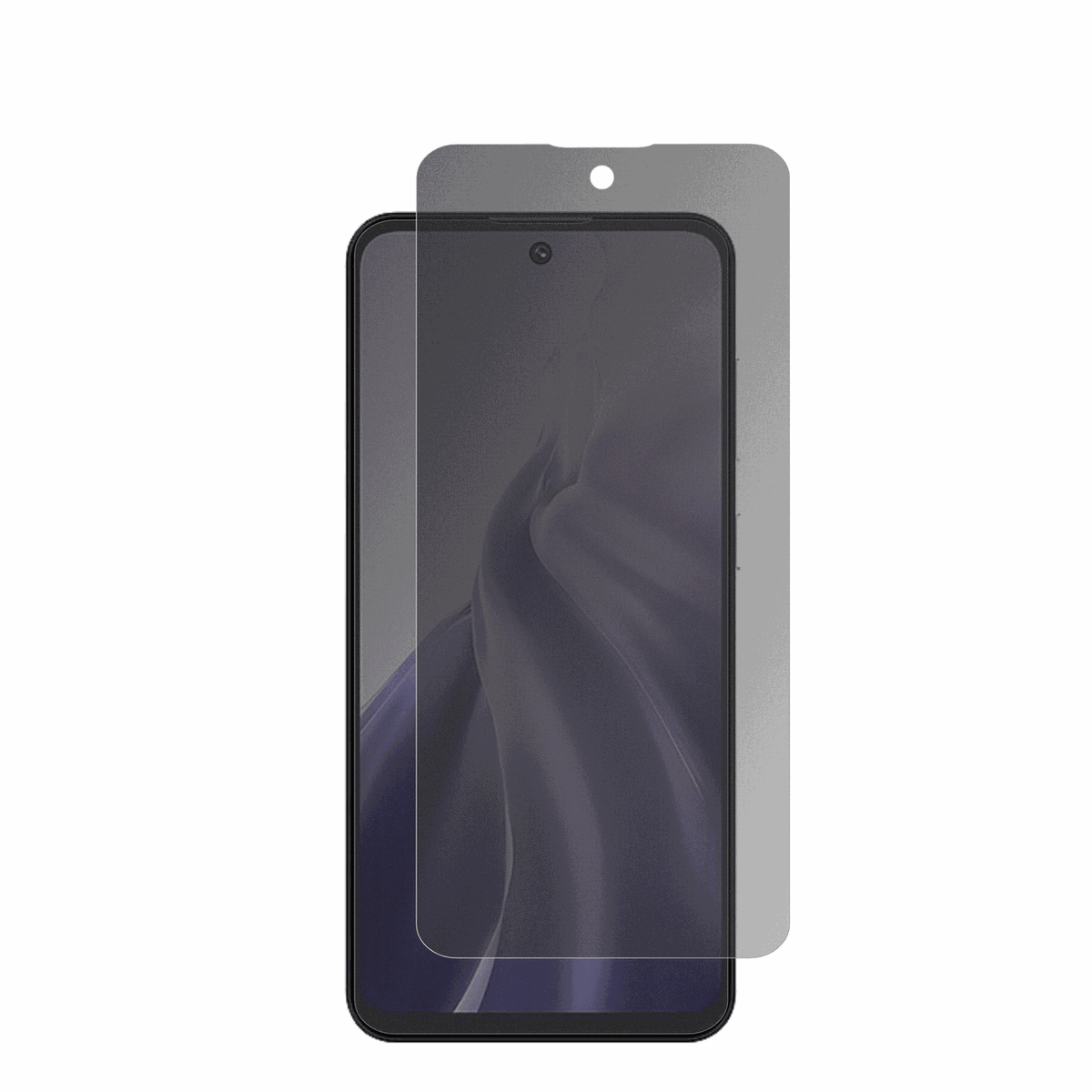 oukitelc69 mit aufgebrachtem dipos Displayschutz, der seitliche Einblicke blockiert