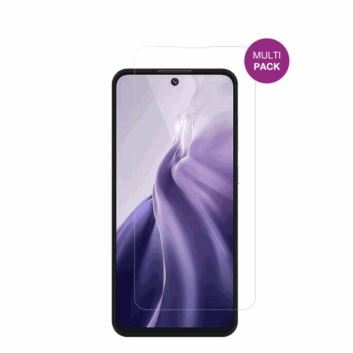 oukitelc69 mit aufgebrachter dipos Displayschutzfolie, glasklare Darstellung ohne Einschränkungen
