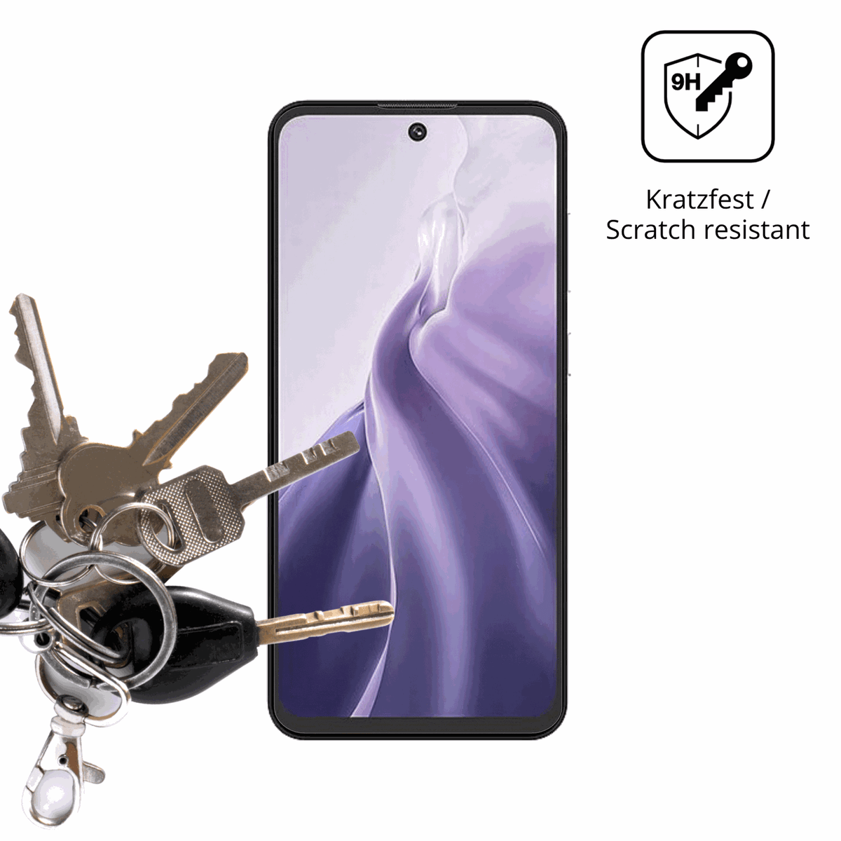 dipos Displayschutz für oukitelc69, mattierte Oberfläche, robuste Festigkeit und perfekte Passform