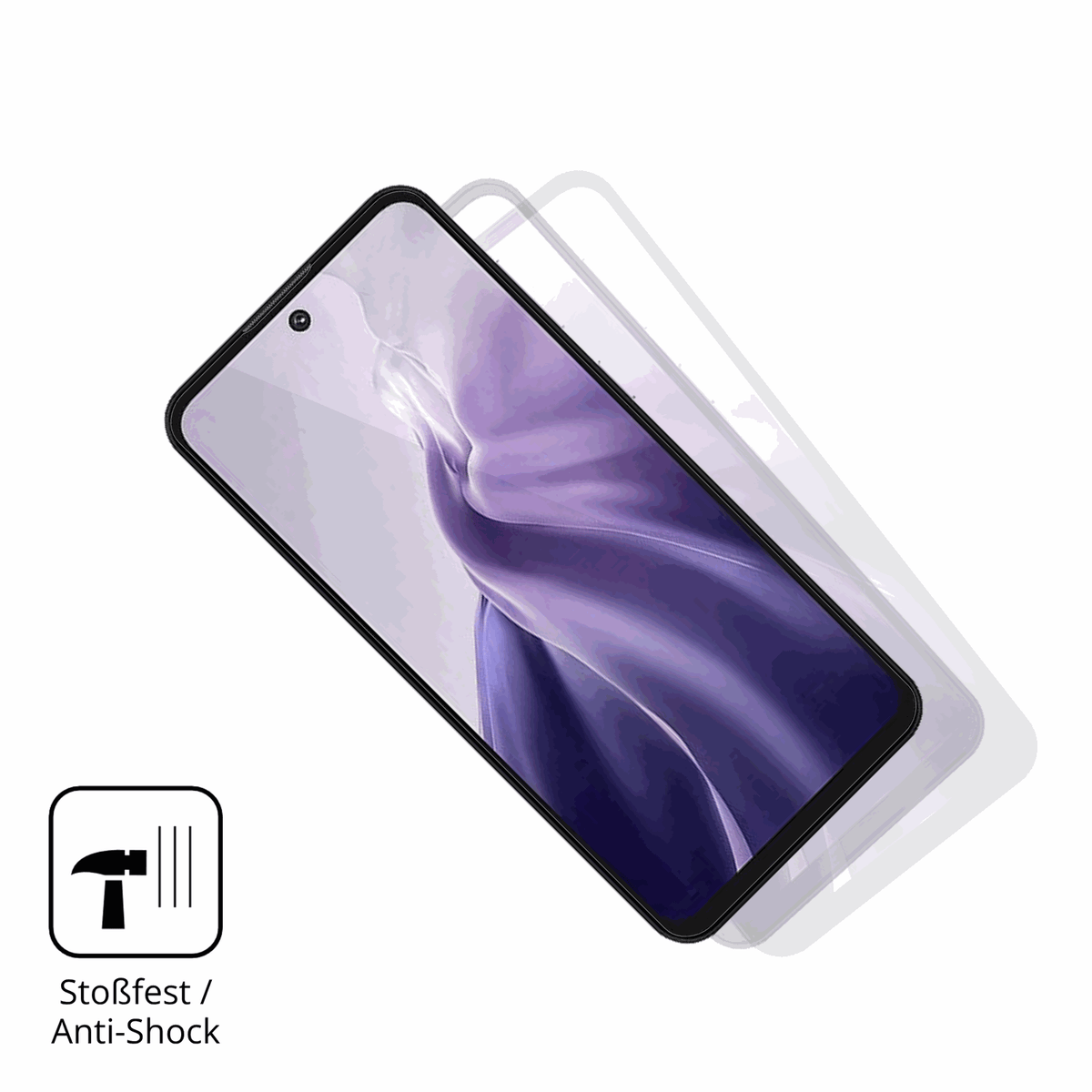 Schutz gegen Kratzer auf dem oukitelc69 Glas durch Schlüssel, Stöße gegen die Tischkante oder Stürze