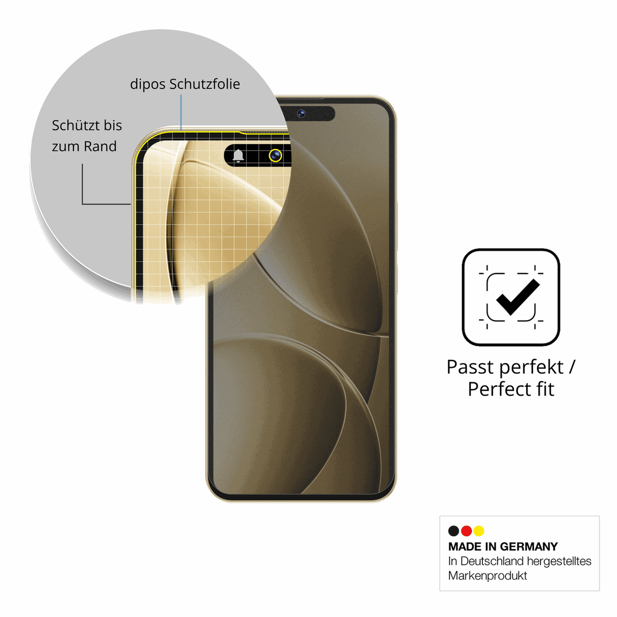 Schutz gegen Kratzer auf dem oukitelp1 pro Glas durch Schlüssel oder Ähnliches