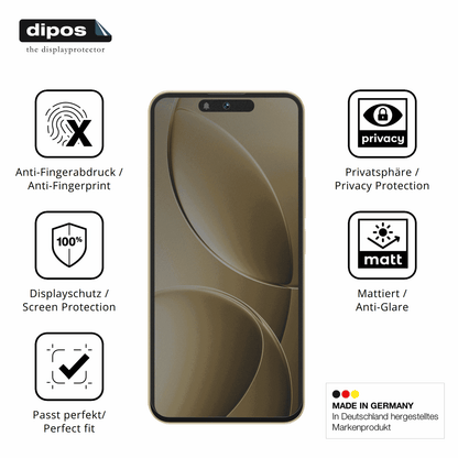 Privatsphäre-Schutz durch Sichtschutz-Folie passend zugeschnitten für oukitelp1 pro