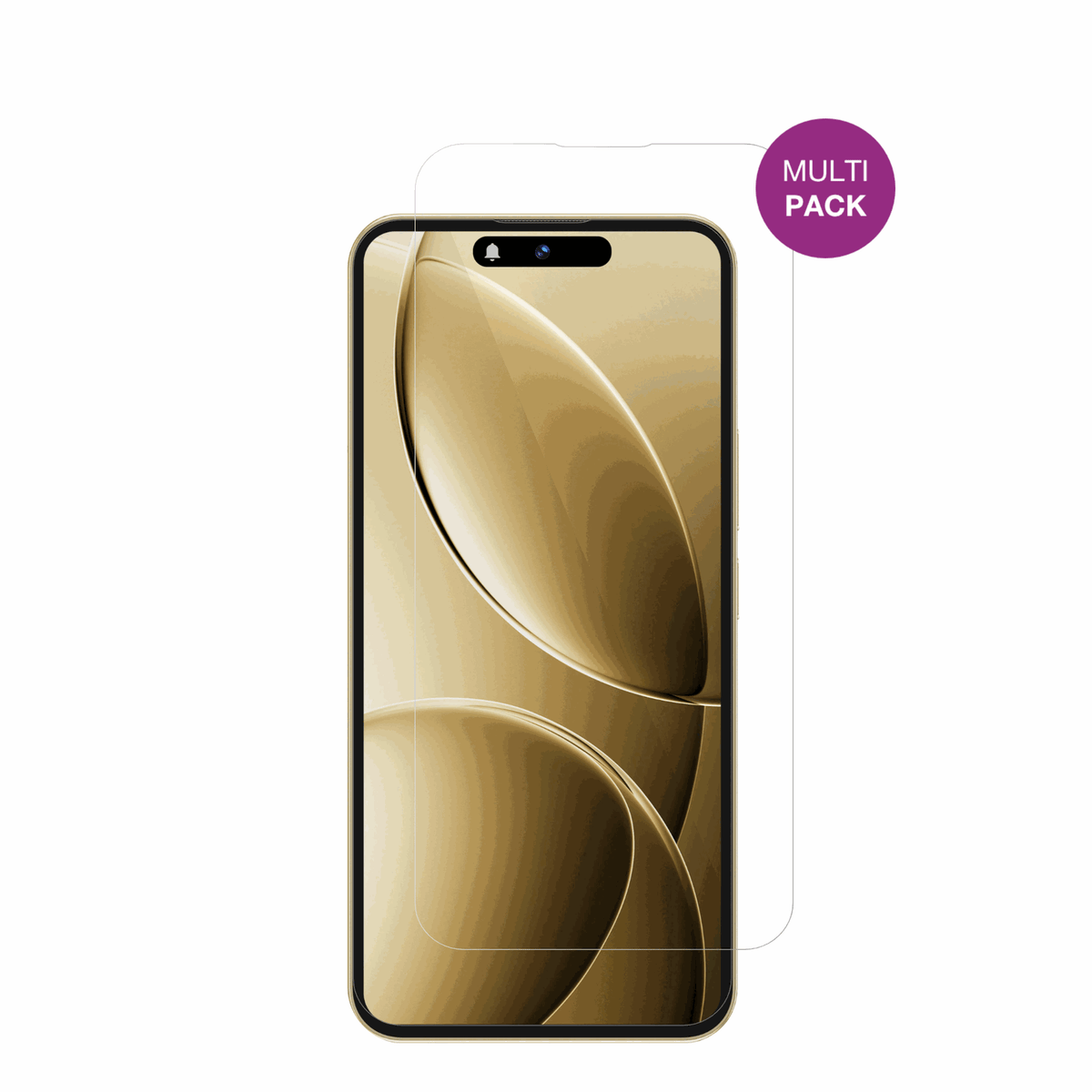 oukitelp1 pro mit aufgebrachter dipos Displayschutzfolie, glasklare Darstellung ohne Einschränkungen