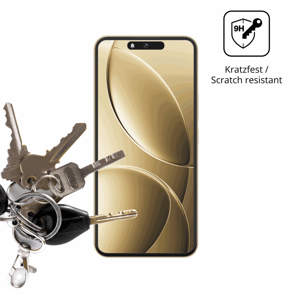 dipos Displayschutz für oukitelp1 pro, mattierte Oberfläche, robuste Festigkeit und perfekte Passform