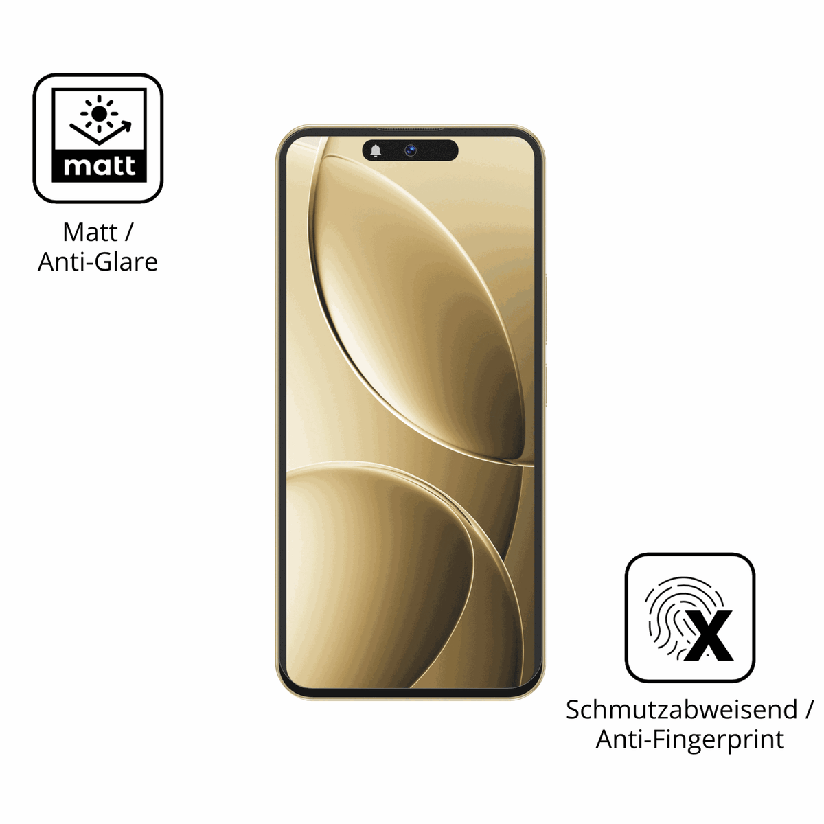9H Hartbeschichtete, flexible Folie passend zugeschnitten für oukitelp1 pro