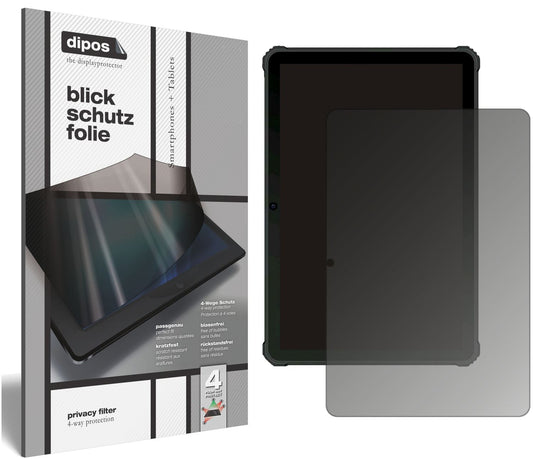Blickschutzfolie von dipos passend für Oukitel RT1, präziser Zuschnitt und blasenfrei montiert