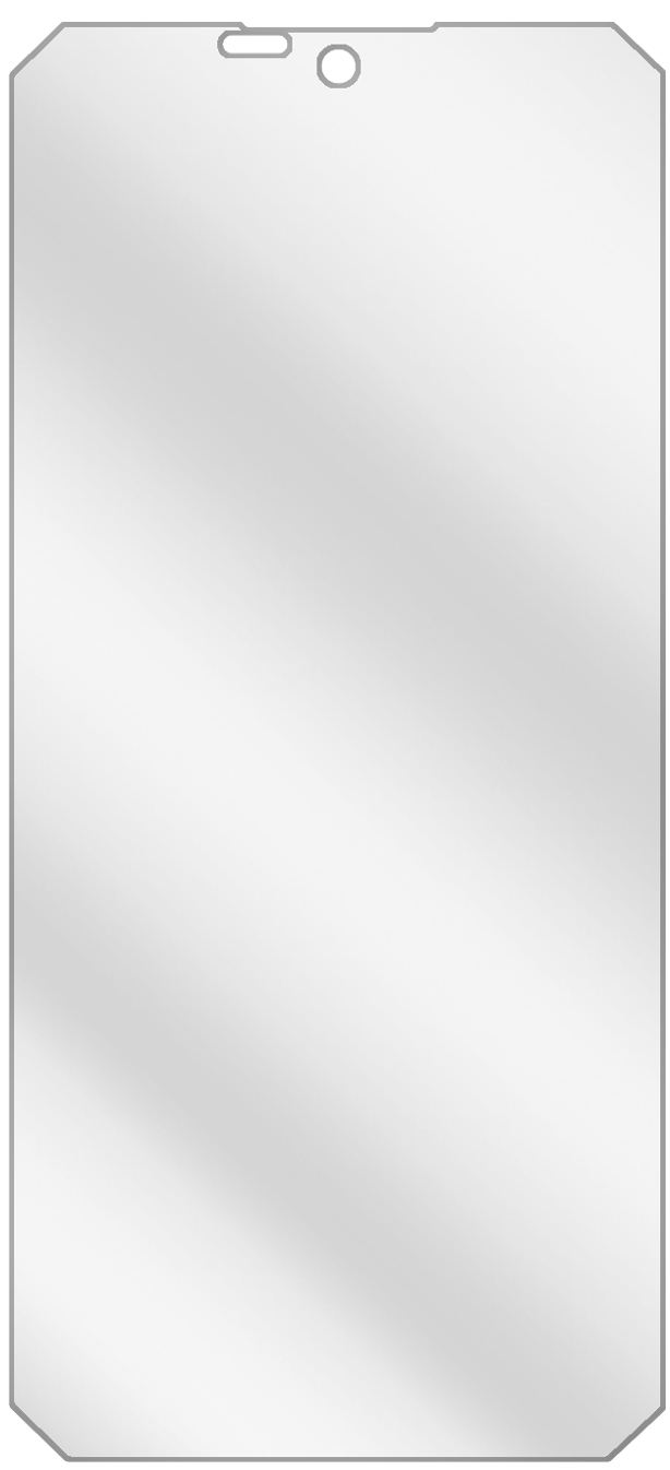 dipos Displayschutz für Oukitel W15, transparente Oberfläche, geringe Dicke und perfekte Passform