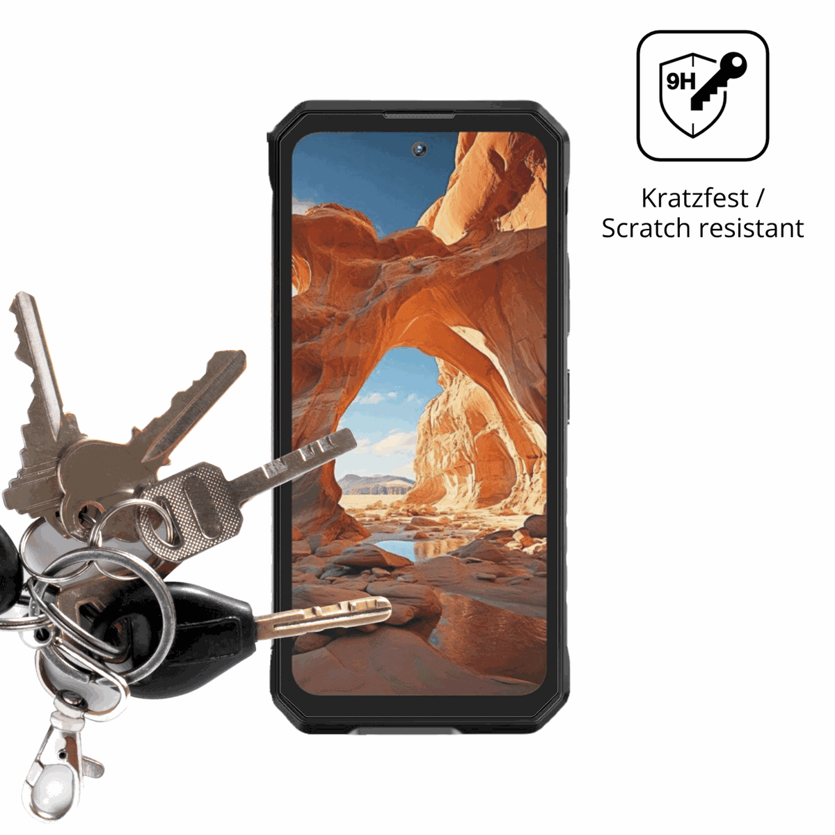dipos Displayschutz für Oukitel WP58 Pro, mattierte Oberfläche, robuste Festigkeit und perfekte Passform