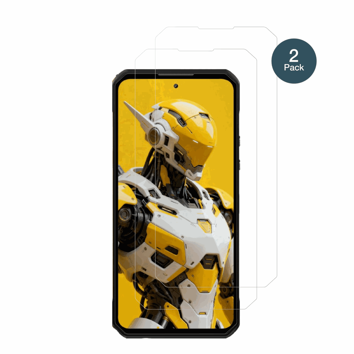 OUKITELWP60 5G mit aufgebrachter dipos Flex Schutzfolie, glasklare Darstellung ohne Einschränkungen