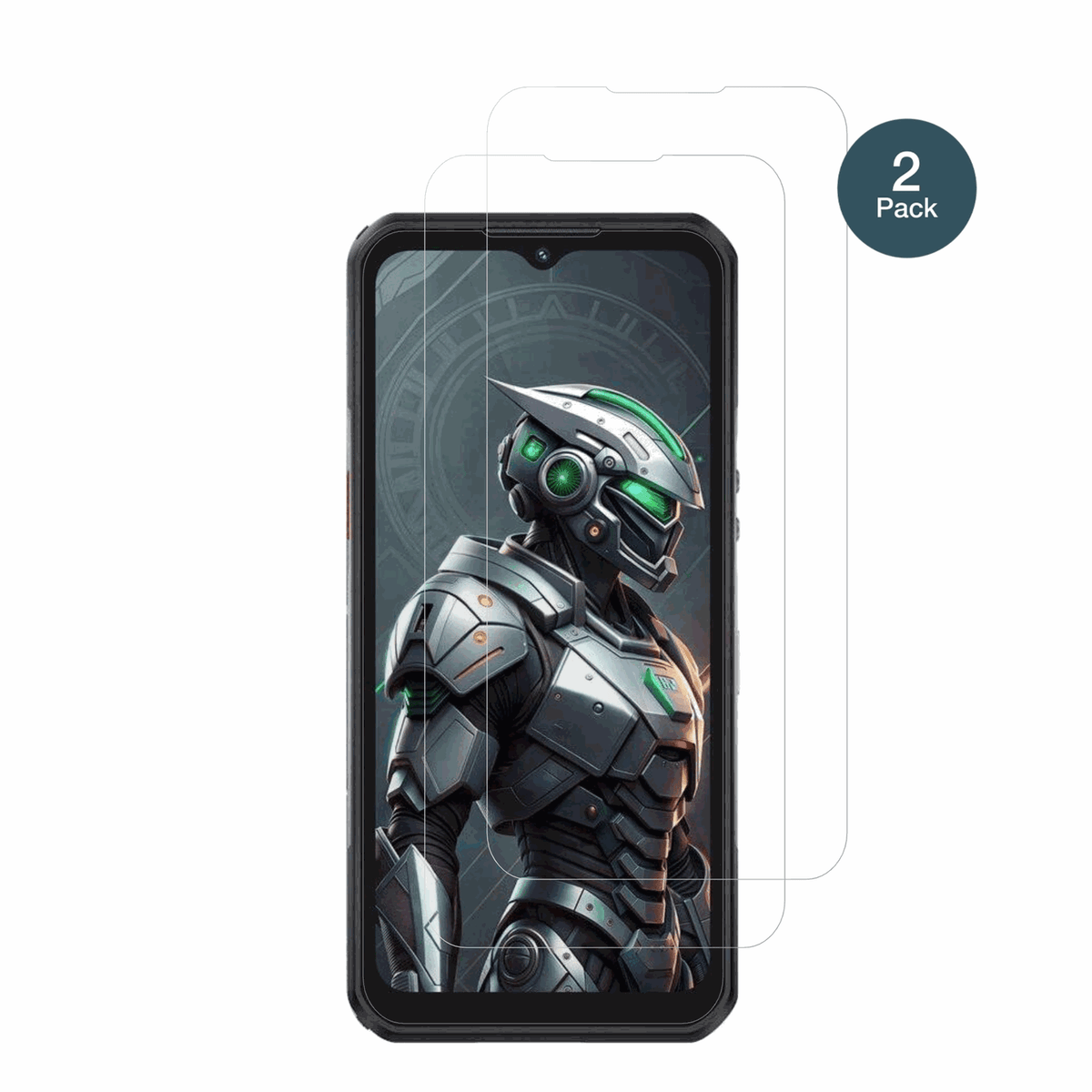 oukitelwp62 5g mit aufgebrachter dipos Flex Schutzfolie, glasklare Darstellung ohne Einschränkungen