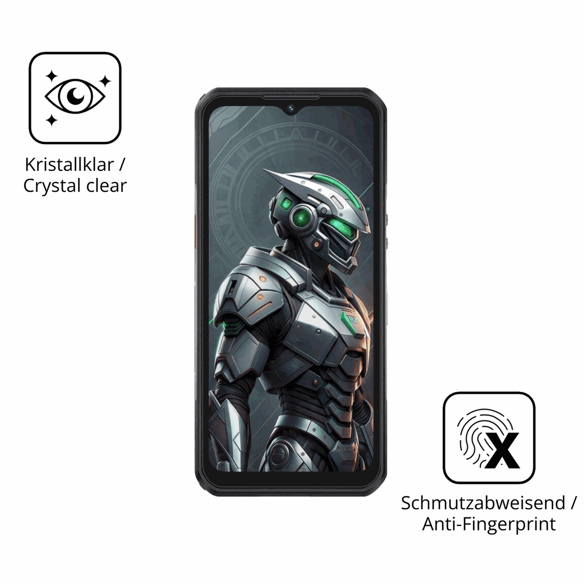 Flexible TPU-Folie passend zugeschnitten für oukitelwp62 5g, vollständige Abdeckung