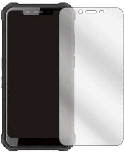 OukitelWP9 mit aufgebrachter dipos Displayschutzfolie, glasklare Darstellung ohne Einschränkungen