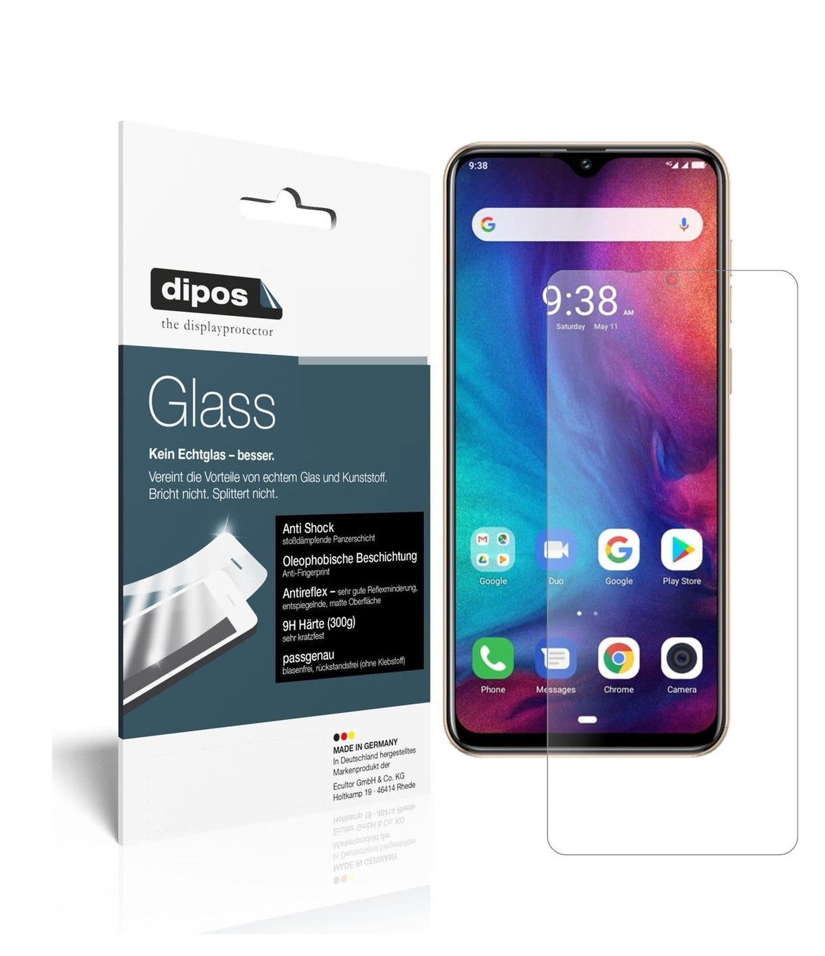 1x 9H Schutzfolie matt für Ulefone Note 7P Panzerfolie