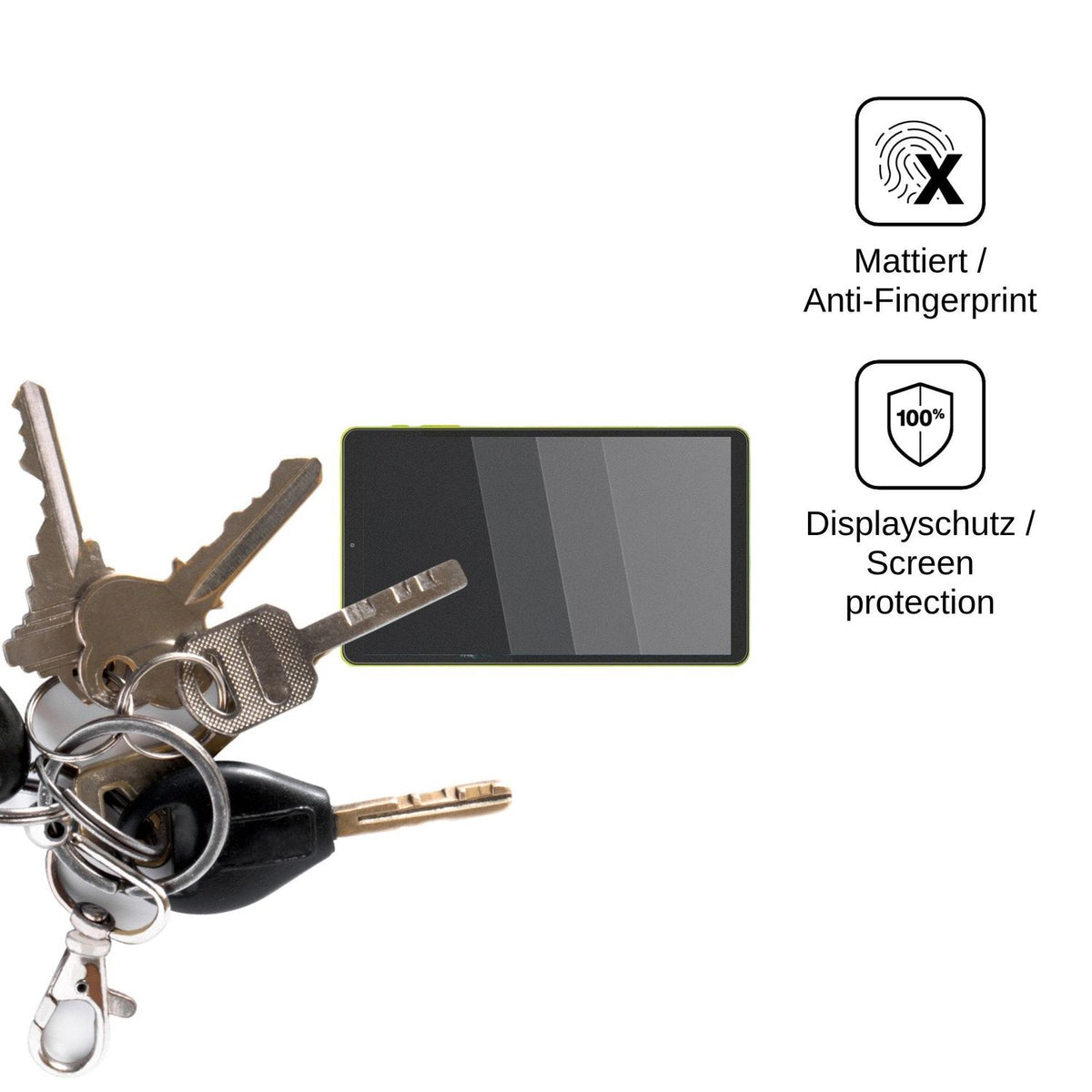 Blickschutzfolie für Paitanry Tablet 8.7 matt Schutzfolie Privacy