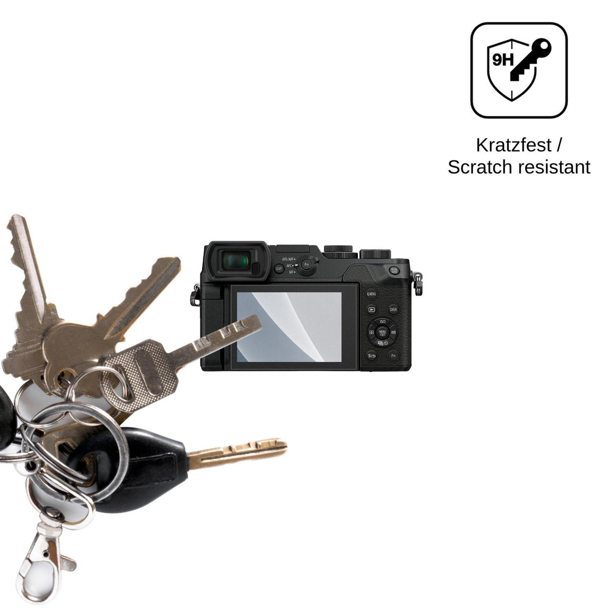 2x 9H Schutzfolie matt für Panasonic Lumix DMC-GX8 Panzerfolie