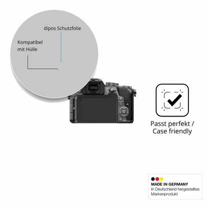 4x Schutzfolie matt für Panasonic DMC-G7 Display-Schutzfolie