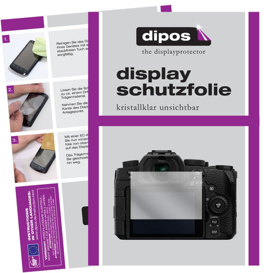 5x Schutzfolie klar für Panasonic Lumix DC-G91 Display-Schutzfolie