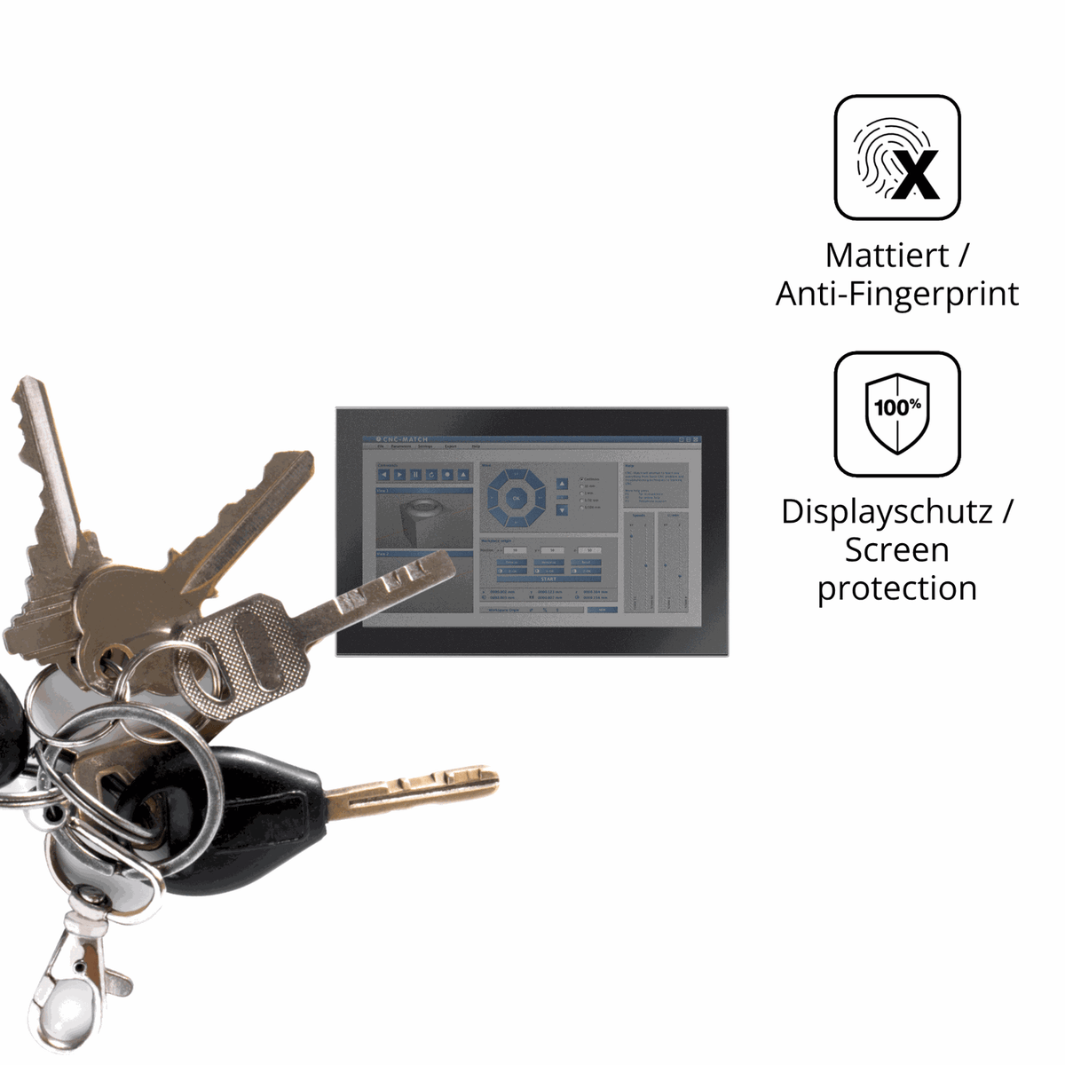 Blickschutzfolie für Panelmaster 2182 21.5 matt Schutzfolie Privacy