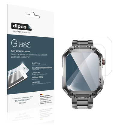 Klare Displayschutzfolie von dipos passend für BENYAR SMART EF2 Pro, 9H kratzfest und blasenfrei montiert