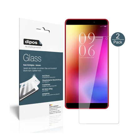 Klare Displayschutzfolie von dipos passend für Elephone A3, 9H kratzfest und blasenfrei montiert