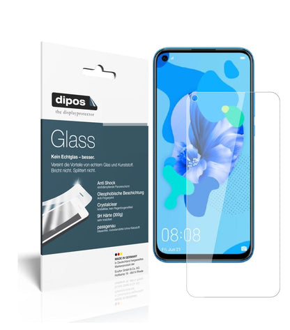 Klare Displayschutzfolie von dipos passend für Huawei nova 5, 9H kratzfest und blasenfrei montiert