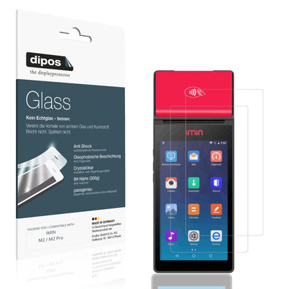Klare Displayschutzfolie von dipos passend für IMIN M2 / M2 Pro, 9H kratzfest und blasenfrei montiert